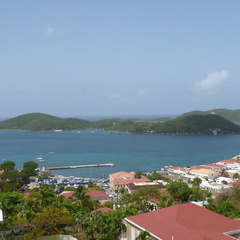 View of Charlotte Amilie Harbour from Blackbeard's Castle