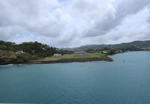 A straight look down the runway