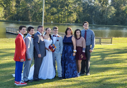 The bride's family
